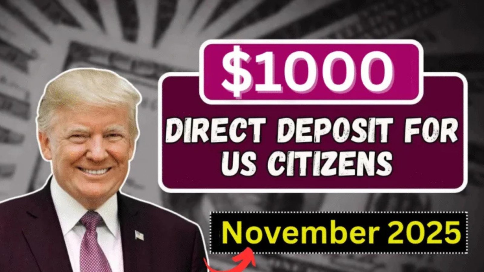 Your $1,000 Stimulus Check in November 2025