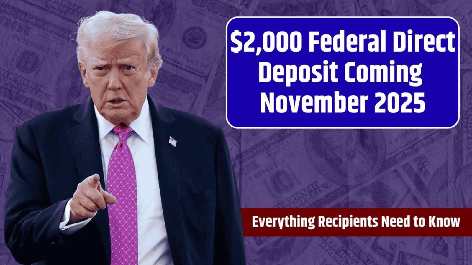 Uncover the $2,000 Federal Direct Deposit